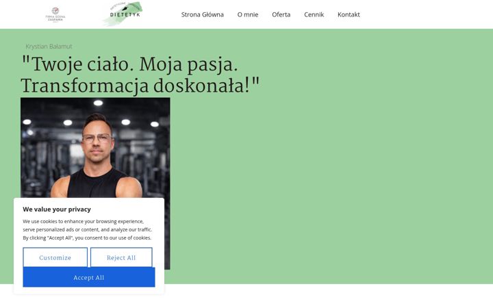 Screenshot di dietetyczniezakreceni.pl