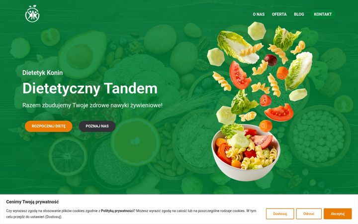 Snimka zaslona za dietetycznytandem.pl