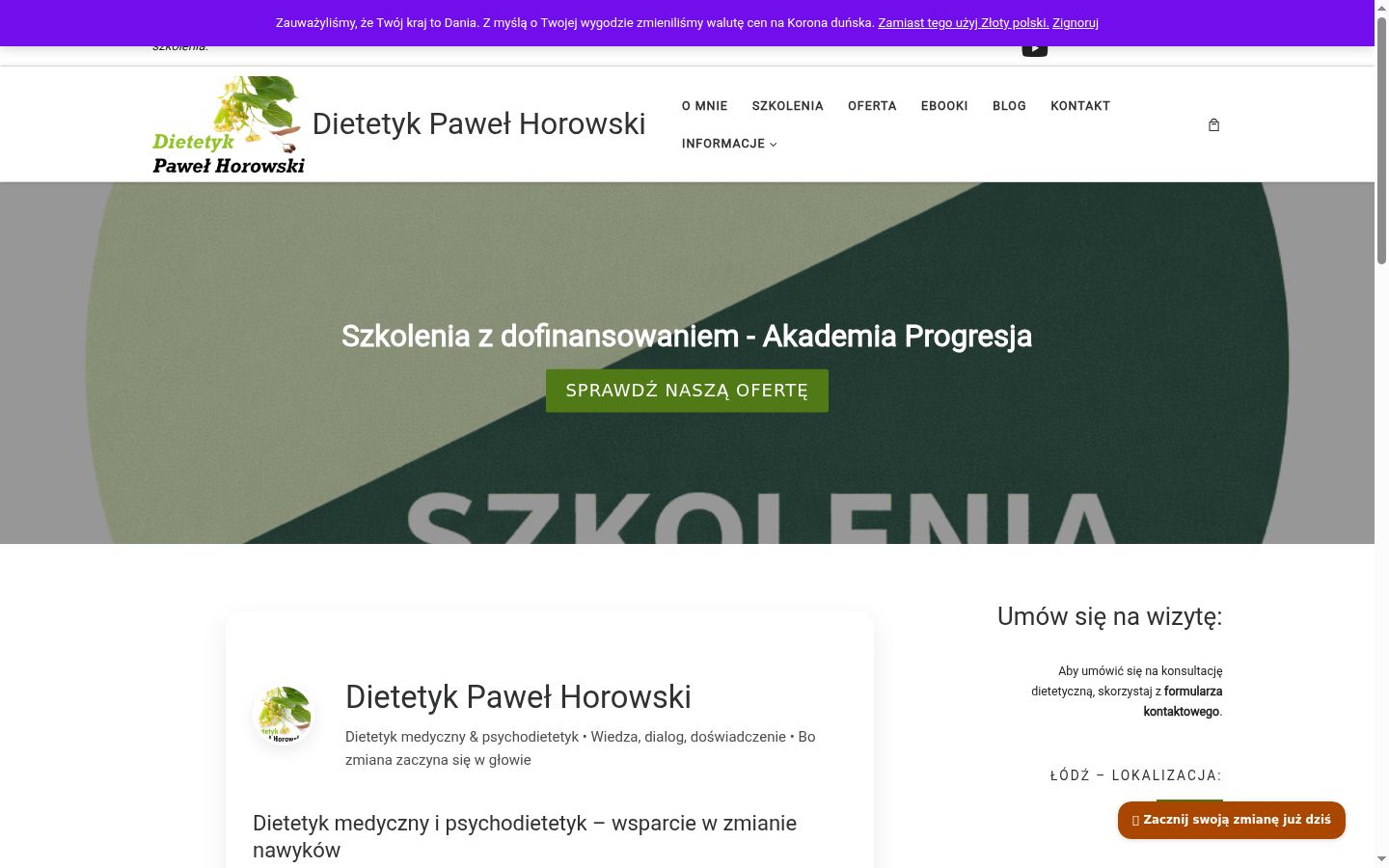 Snimka zaslona bannera za privolu prikazanog prije bilo kakve interakcije