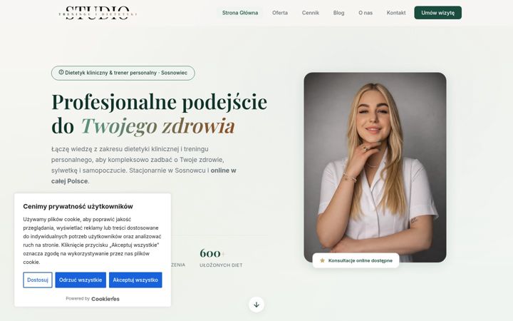 Snimka zaslona za dietetyk-pamela.pl