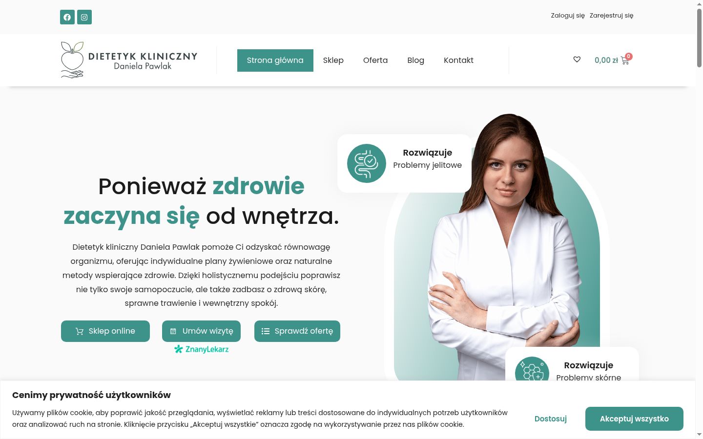 Snimka zaslona bannera za privolu prikazanog prije bilo kakve interakcije