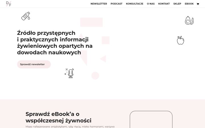 Snimka zaslona za dietetykaopartanafaktach.pl