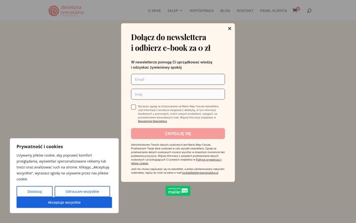 Екранна снимка на dietetykaprenatalna.pl