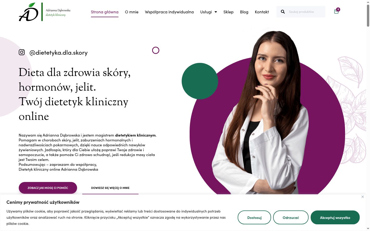 Snimka zaslona bannera za privolu prikazanog prije bilo kakve interakcije