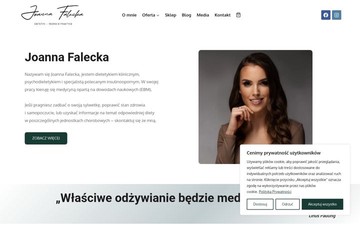 Екранна снимка на dietetykfalecka.pl