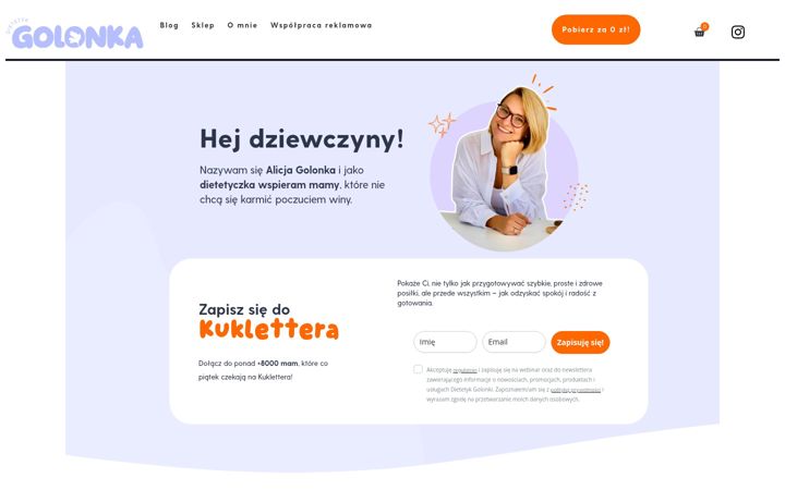 Екранна снимка на dietetykgolonka.pl