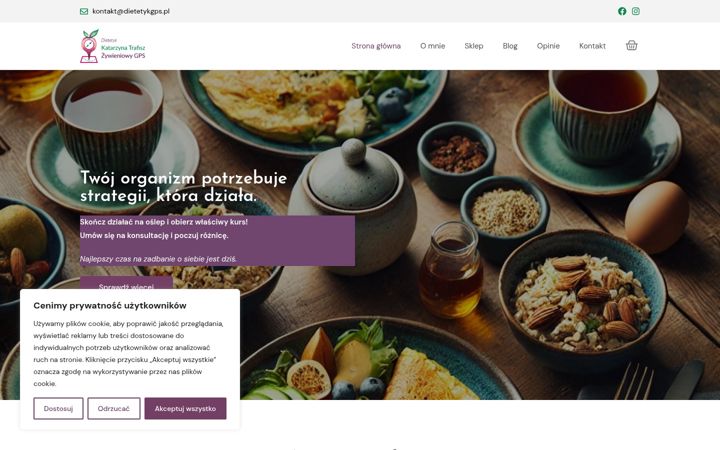 Екранна снимка на dietetykgps.pl