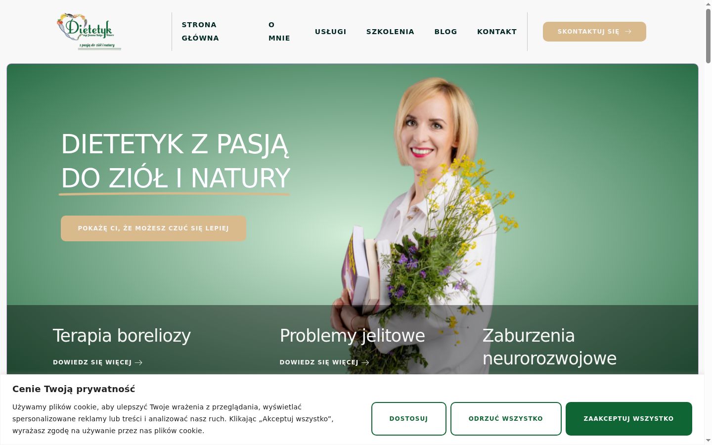 Snimka zaslona bannera za privolu prikazanog prije bilo kakve interakcije