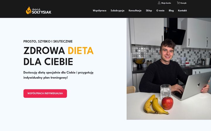 Snimka zaslona za dietetyksoltysiak.pl