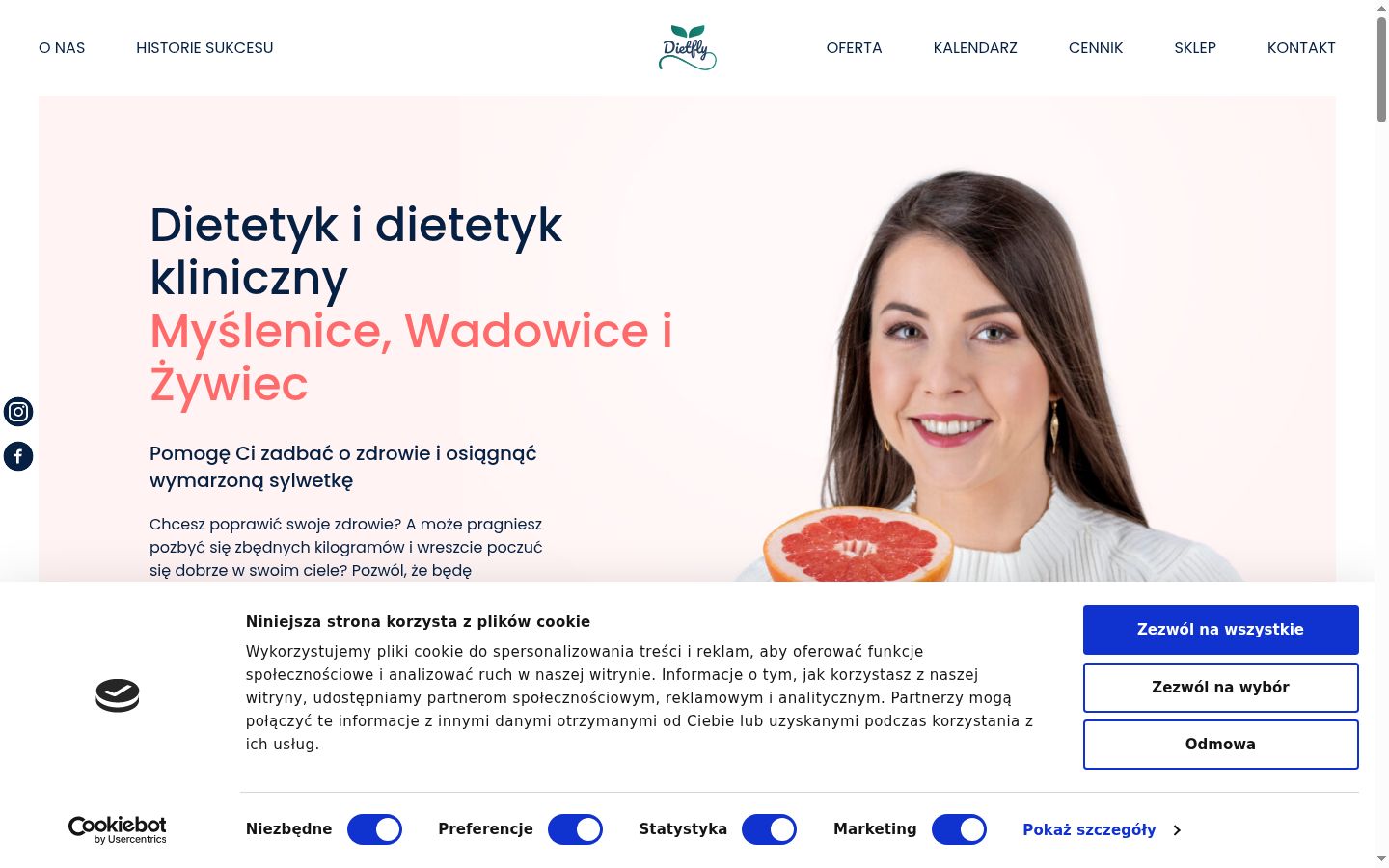 Posnetek zaslona pasice za privolitev, prikazane pred kakršno koli interakcijo