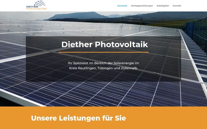 Screenshot ta' diether-photovoltaik.de