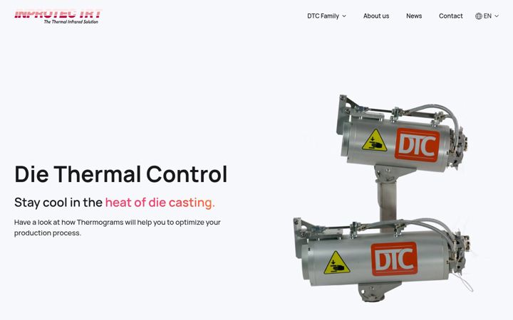 Screenshot of diethermalcontrol.com