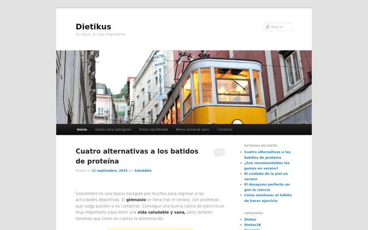 Screenshot of dietikus.com