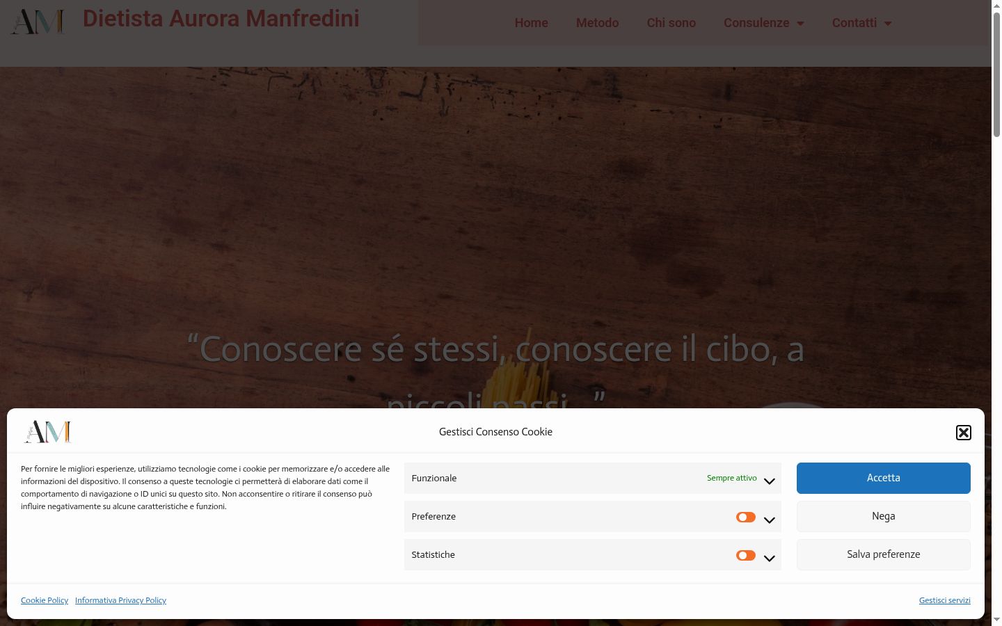 Screenshot tal-banner tal-kunsens muri qabel kwalunkwe interazzjoni