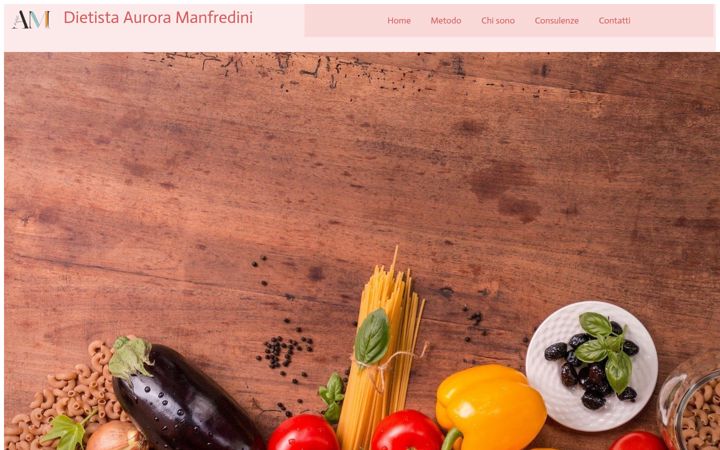 Screenshot of dietistaauroramanfredini.it
