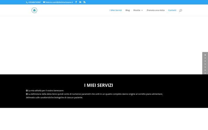 Screenshot of dietistaclusone.it