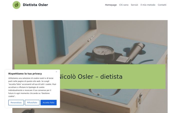 Screenshot ta' dietistaosler.it