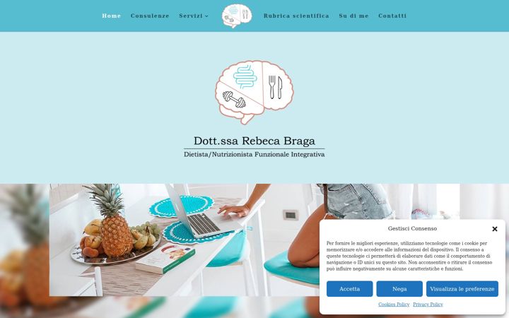 Screenshot of dietistarebecabraga.it