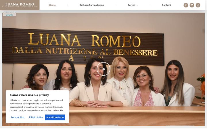Screenshot of dietistaromeoluana.com
