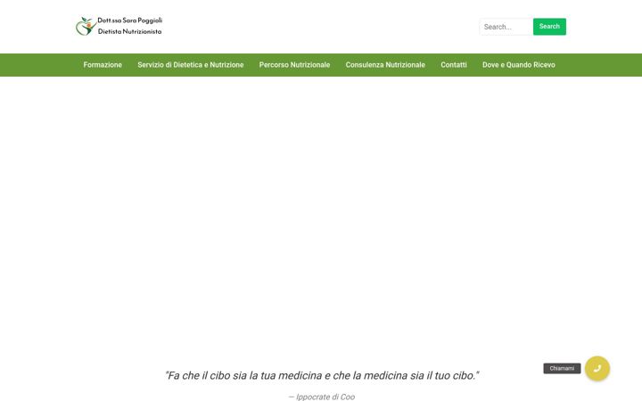Screenshot of dietistasarapoggioli.com