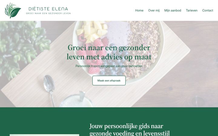 Skærmbillede af dietiste-elenaderoo.be