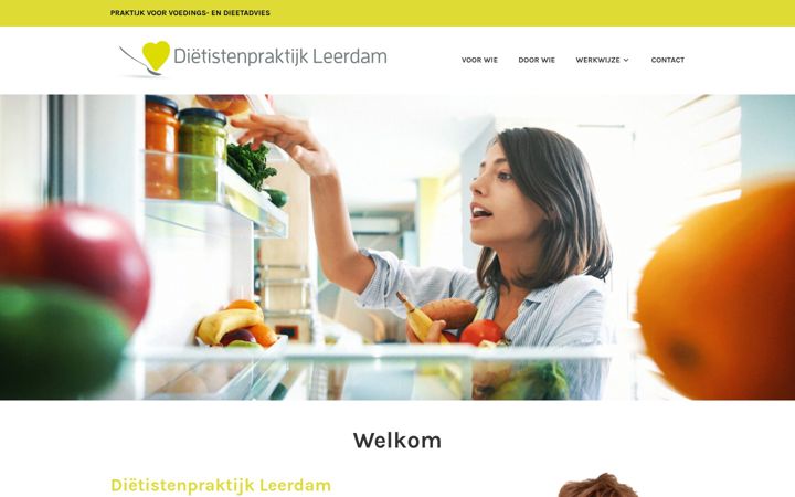 Screenshot του dietistenpraktijkleerdam.nl