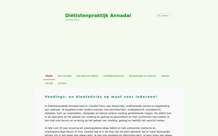 Screenshot του dietistenpraktijkmaastricht.nl
