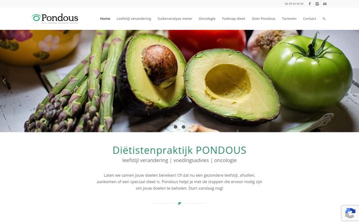 Screenshot του dietistenpraktijkpondous.nl