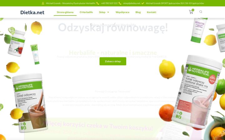 Screenshot ta' dietka.net