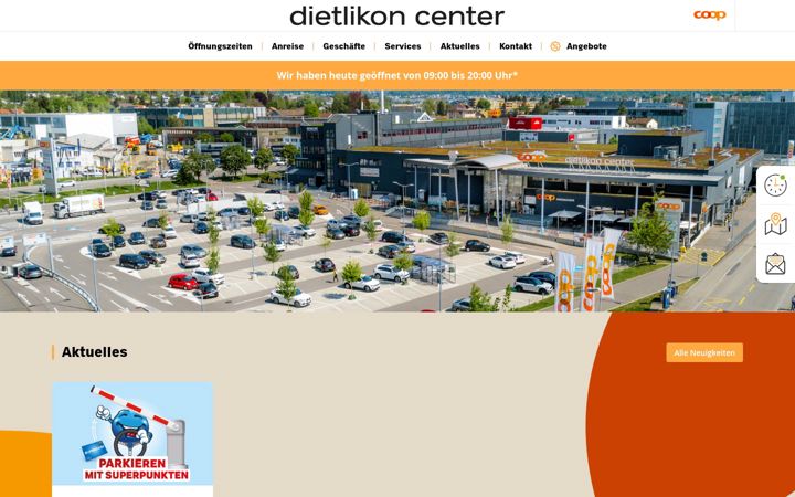 Screenshot of dietlikon-center.ch