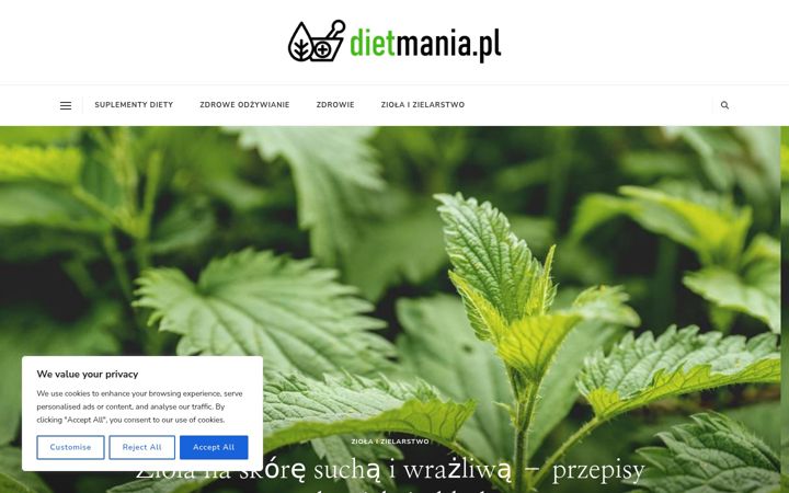 Snimka zaslona za dietmania.pl