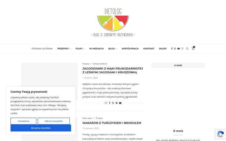 Екранна снимка на dietolog.pl