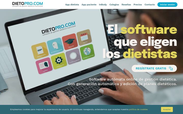 Screenshot of dietopro.com