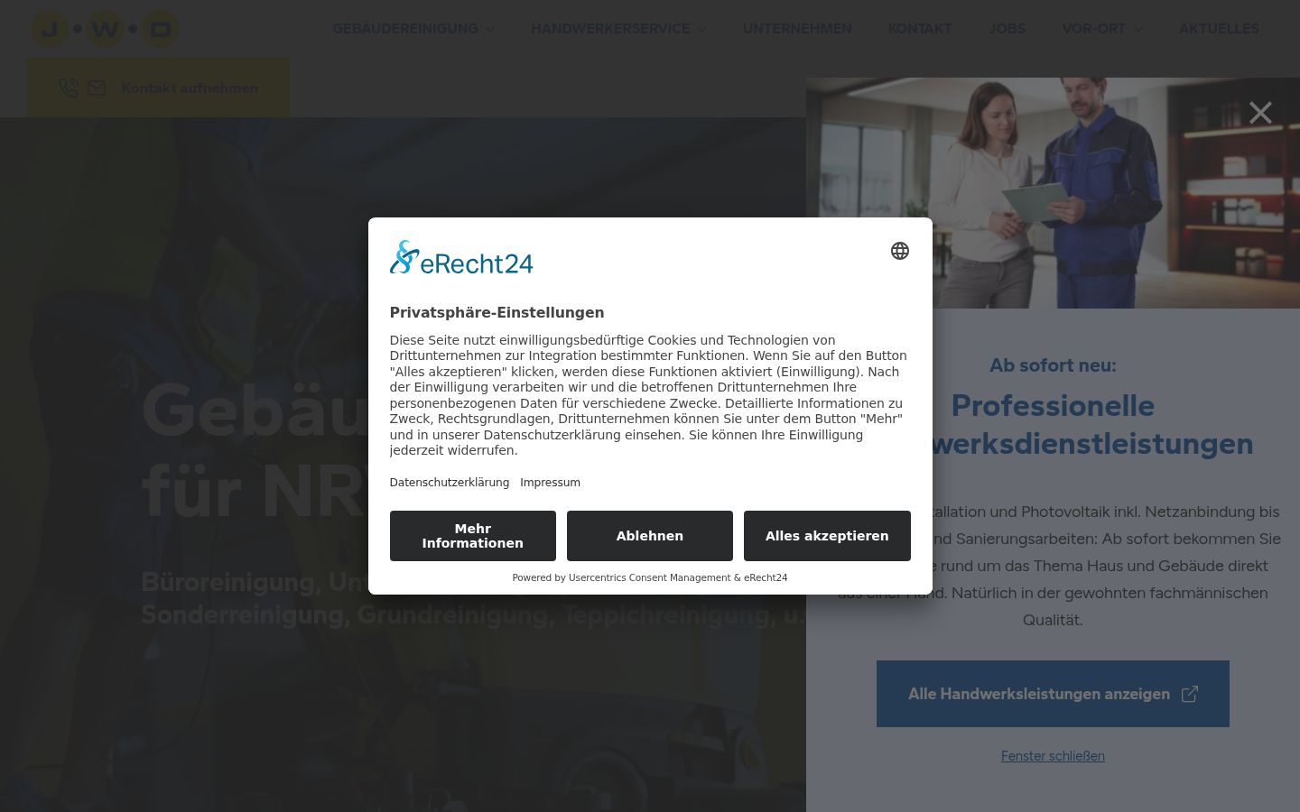 Screenshot tal-banner tal-kunsens muri qabel kwalunkwe interazzjoni