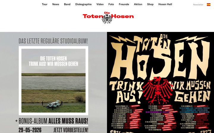 Screenshot of dietotenhosen.de