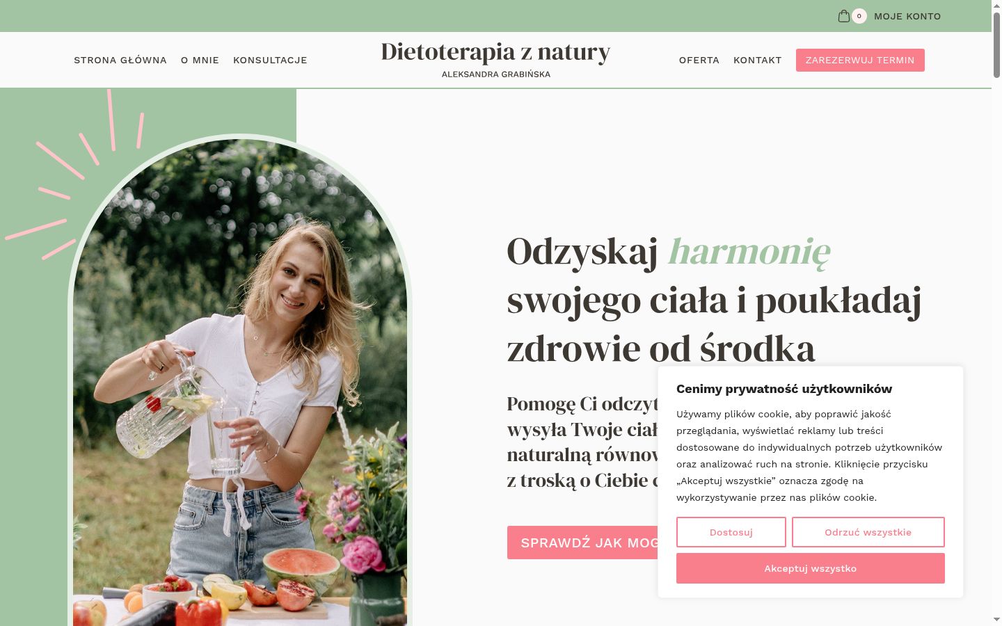 Snimka zaslona bannera za privolu prikazanog prije bilo kakve interakcije