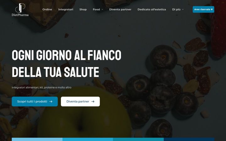 Screenshot ta' dietpharma.it
