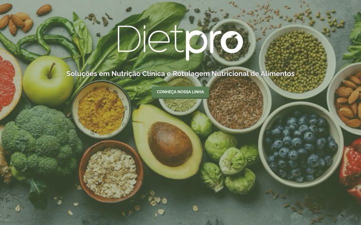 Captura de ecrã de dietpro.com.br