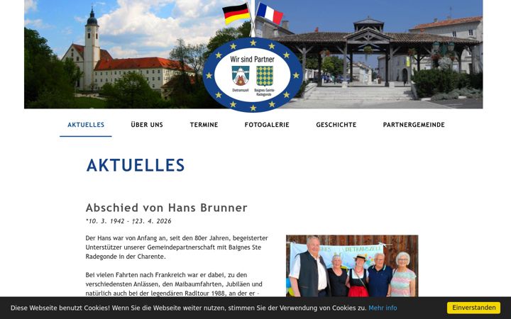 Screenshot of dietramszell-baignes.de