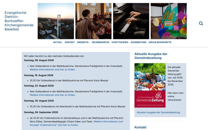 Screenshot ta' dietrich-bonhoeffer-gemeinde.de