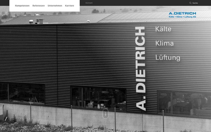 Screenshot of dietrich-klima.ch