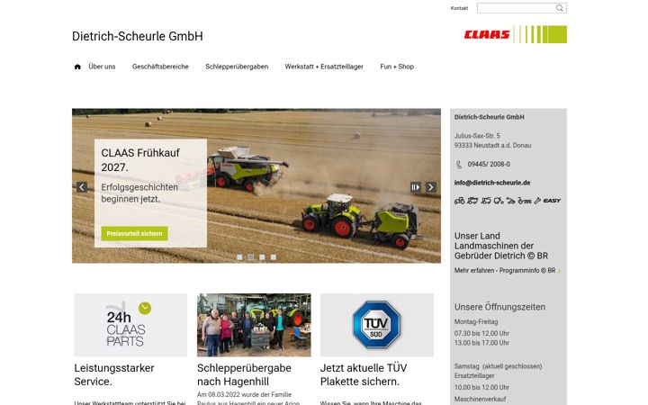 Screenshot of dietrich-scheurle-landtechnik.de