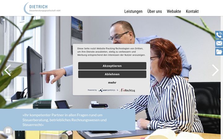 Screenshot of dietrich-steuern.de