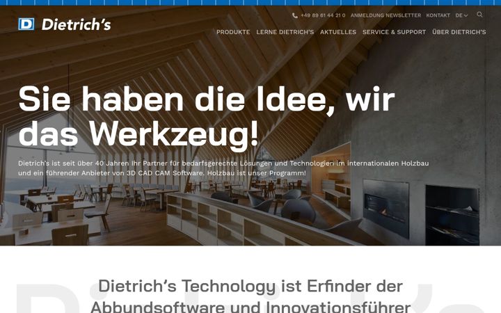 Screenshot of dietrichs.de