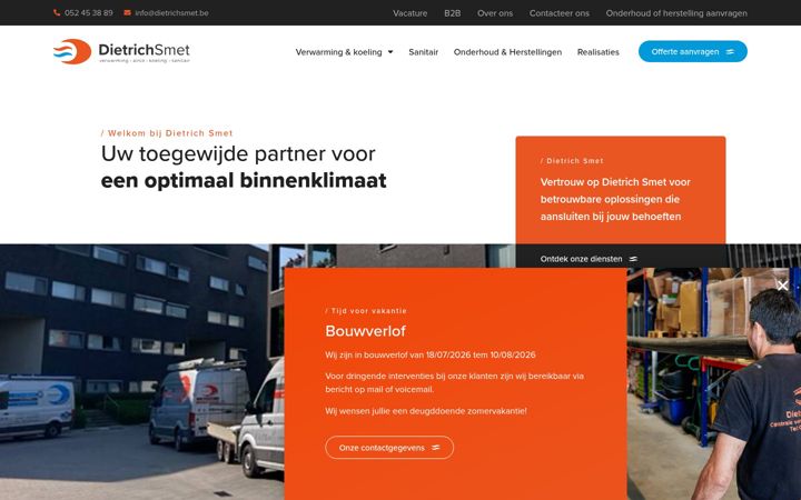 Screenshot of dietrichsmet.be