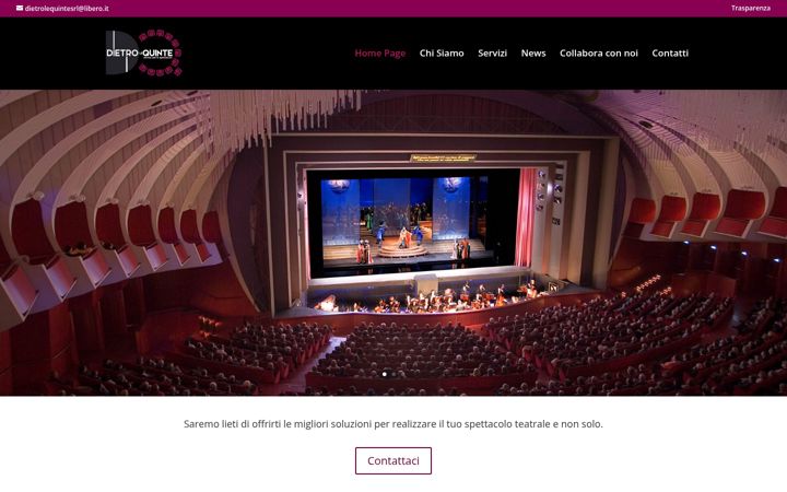 Screenshot of dietrolequintesrl.it