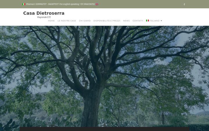 Screenshot of dietroserra.it