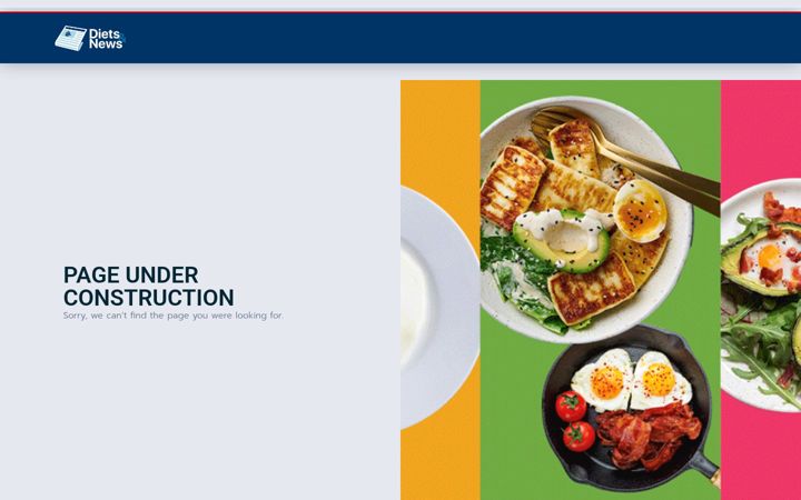 Screenshot of dietsandnews.com