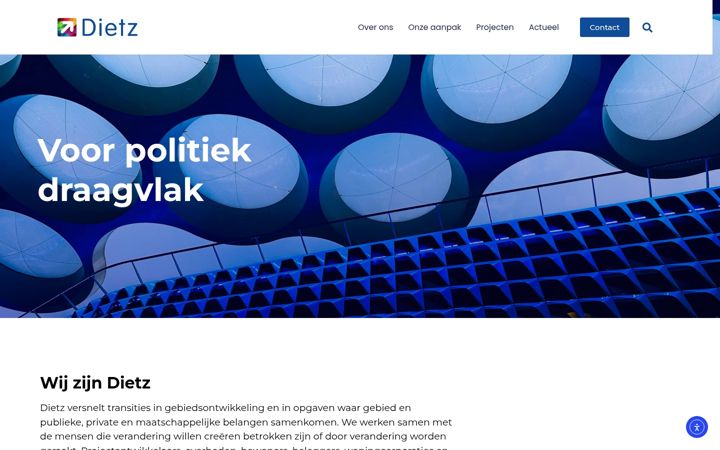 Screenshot του dietz.nl