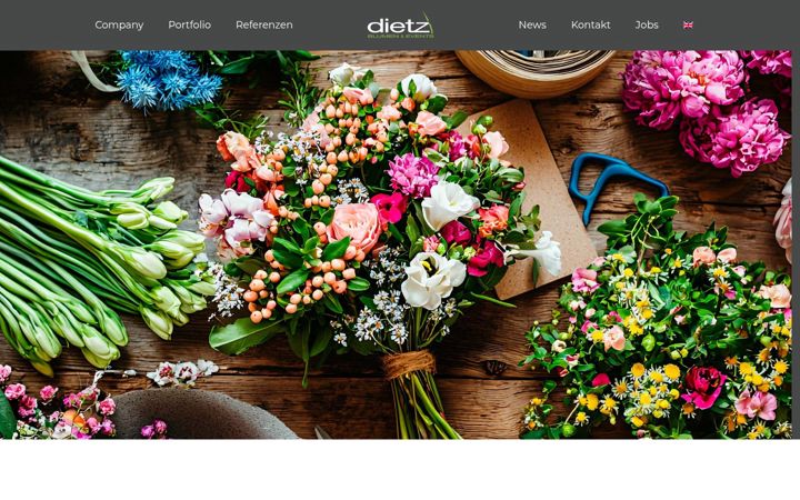 Screenshot stránky dietzblumen.de